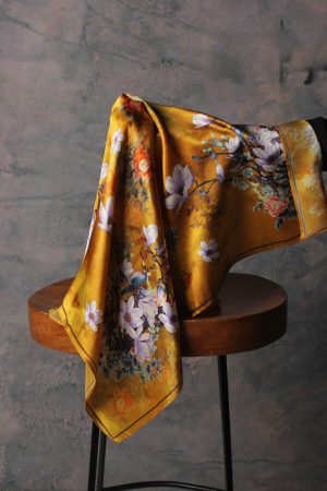 18 Momme Xiang Yun Silk Cheongsam Women Midi Qipao Dress